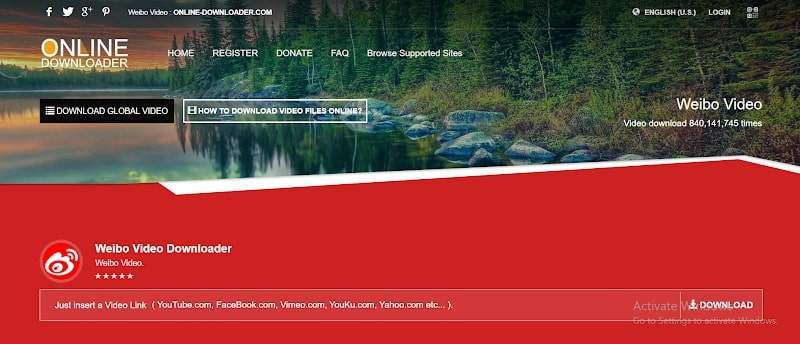 Weibo video online downloader