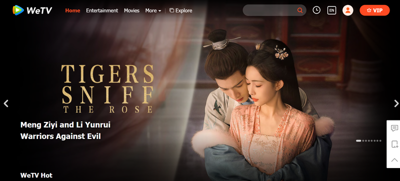 wetv chinese drama website