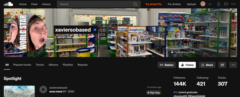 Soundcloud Rapper Xaviersobased