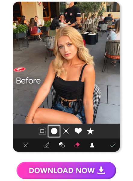 YouCam에서 이미지 흐리게 만들기