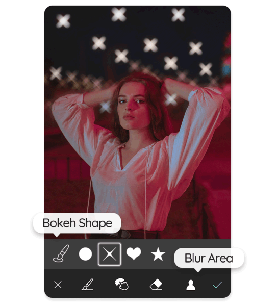 YouCam에서 사진 흐리게 만들기