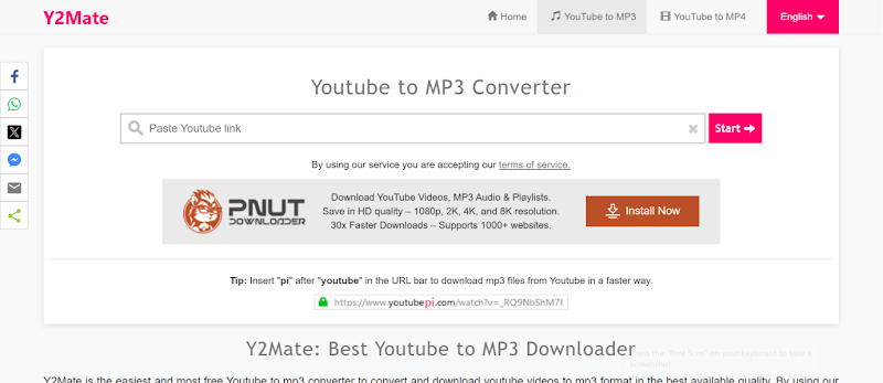 YouTube Audio Ripper Y2Mate