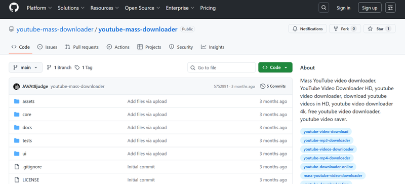 Youtube Mass Downloader Desktop Tool