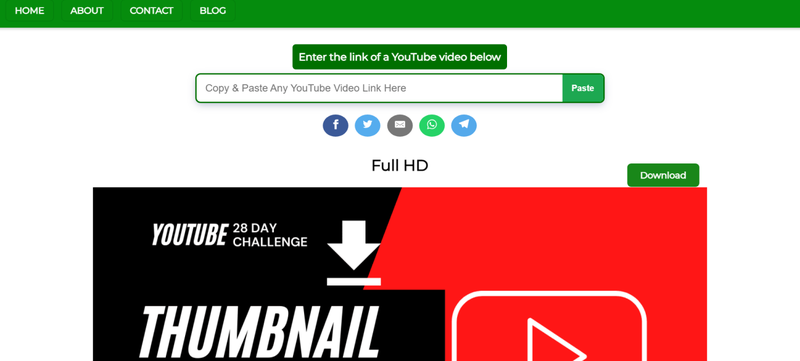 Youtube Thumbnail Downloader