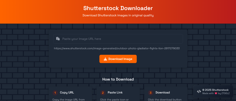 Ztoolz Shutterstock Image and Video Downloader